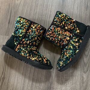 Sequin Boots - Multicolor
